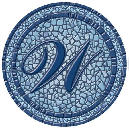 Lamatek Lamatek 67B00-0043W 59 in. dia. Monogram Mosaic Poolsaic Mat- W 67B00-0043W